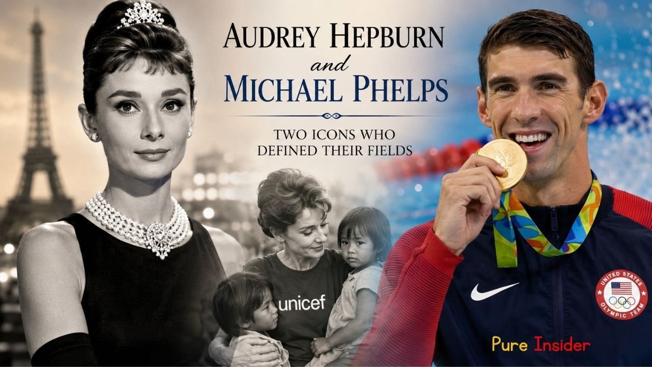 audrey hepburn and michael phelps