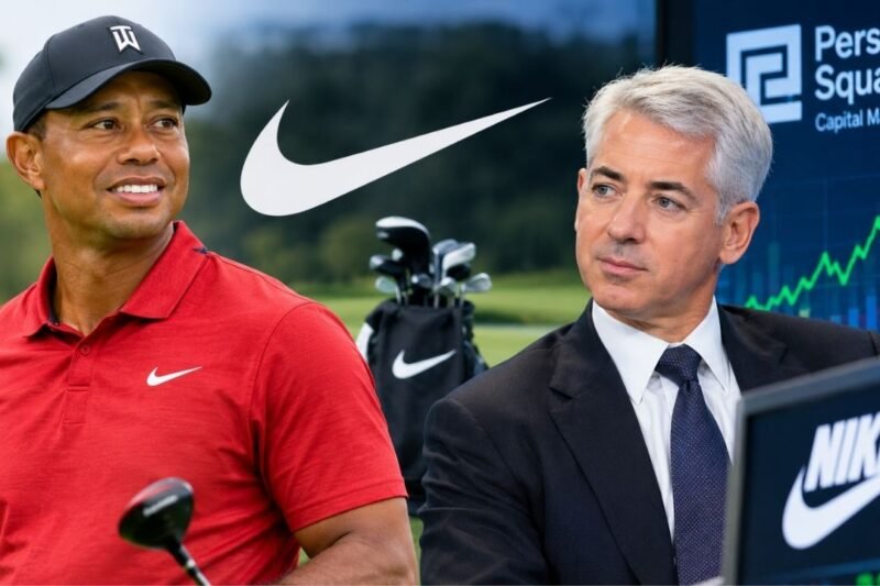 Tiger Woods and Bill Ackman