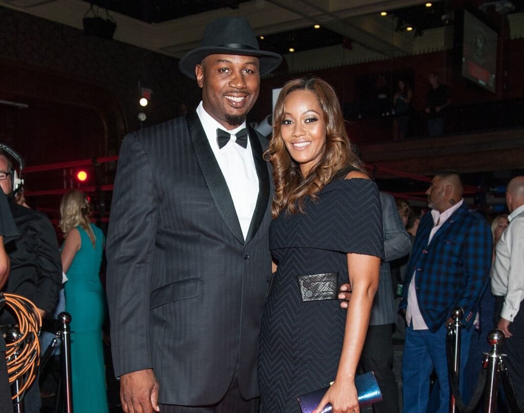 Violet Chang and Lennox Lewis
